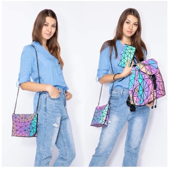 3 Pcs Set Luminous Backpack Bag Wallet main image 4